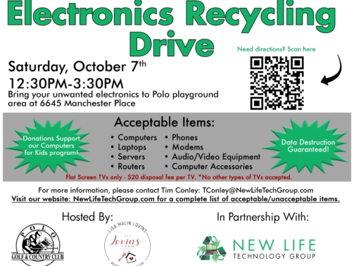 Electronics recycling drive