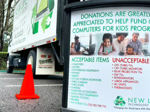 New Life Technology Group recycling and donation event