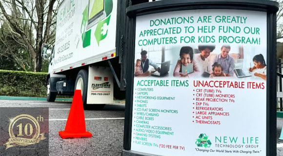 Sustainable erecycling solutions donation drive